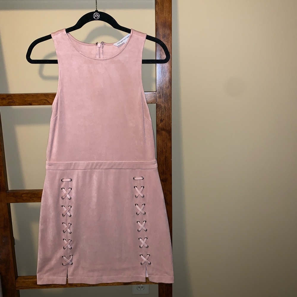 Cupcakes and Cashmere - Dayton Faux Suede Dress